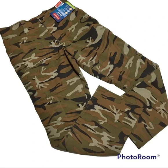 NWT Wrangler Outdoor Performance Camouflage Camo Pants Mens Size 34 x 30 M NEW - Picture 4 of 12